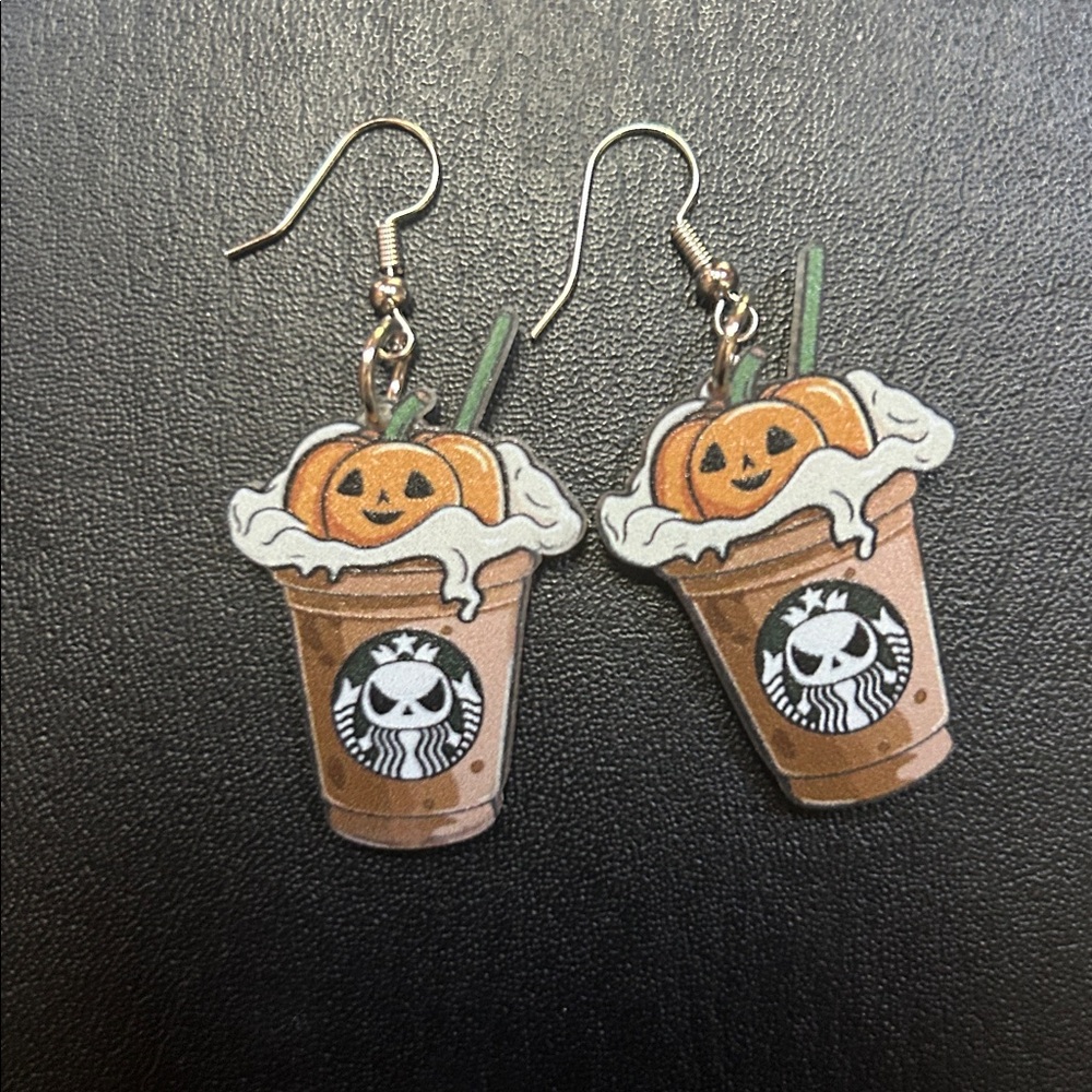 Pumpkin Frappuccino Earrings